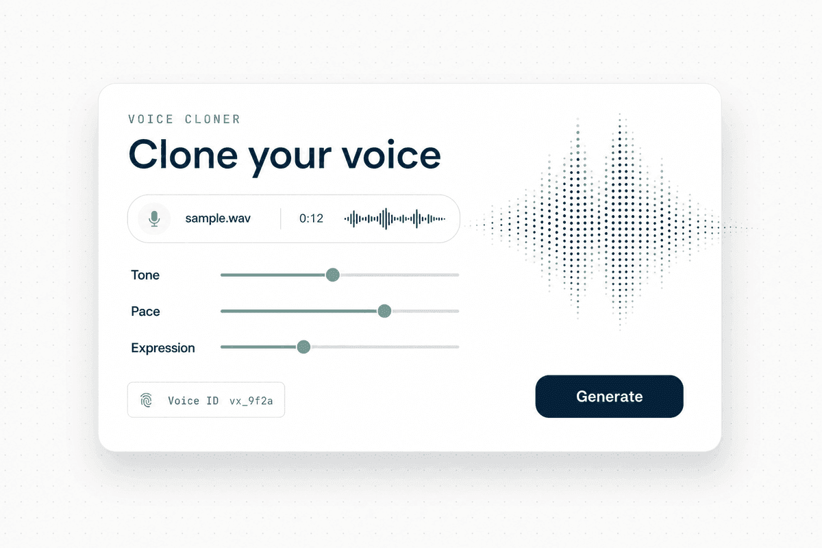 Voice Cloner — clone any voice with AI